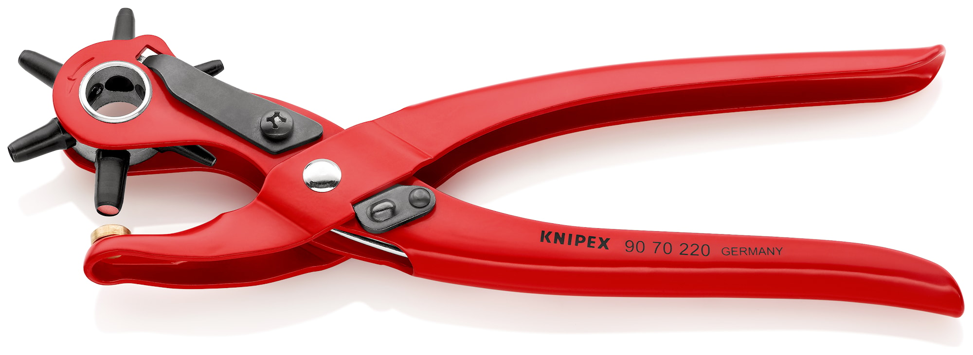Knipex revolverhultang, rødt pulvercoated 220 mm