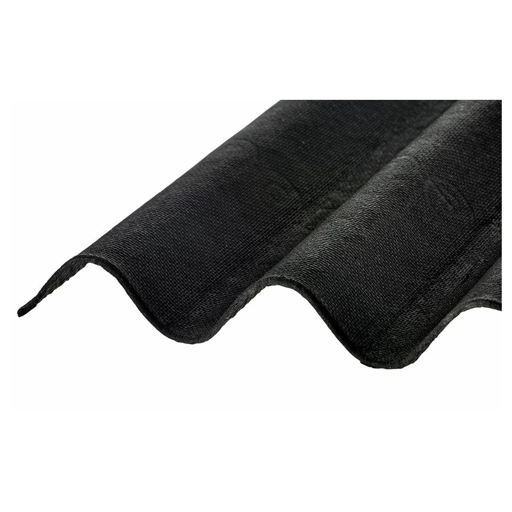 Rias Onduline Bitumen tagplade i sort 2000 x 950 mm