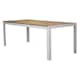 Venture Design Bois spisebord i hvid stål og akacia 200 x 100 cm