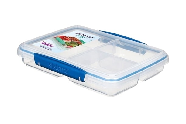 Sistema To Go Multi Split opbevaringsboks blå 820 ml
