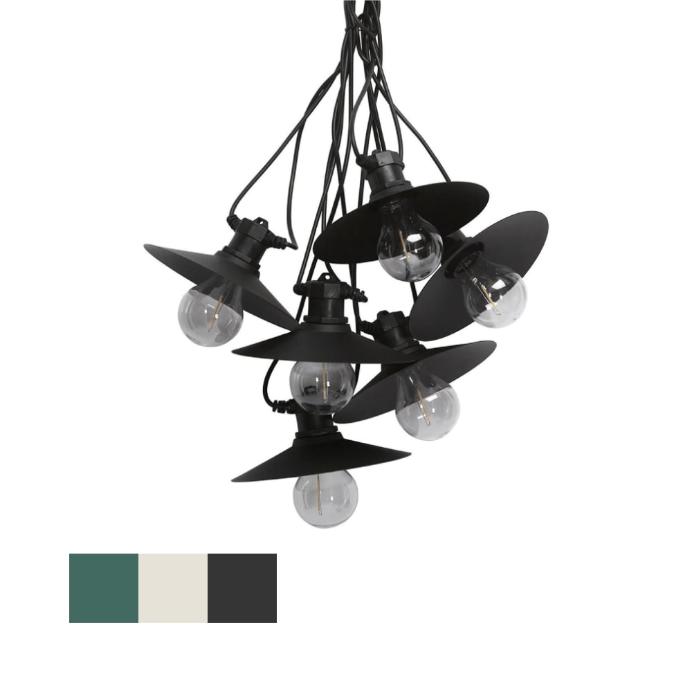 PR Home Donna udendørs lyskæde beige til 6 lyskilder 7,2 m