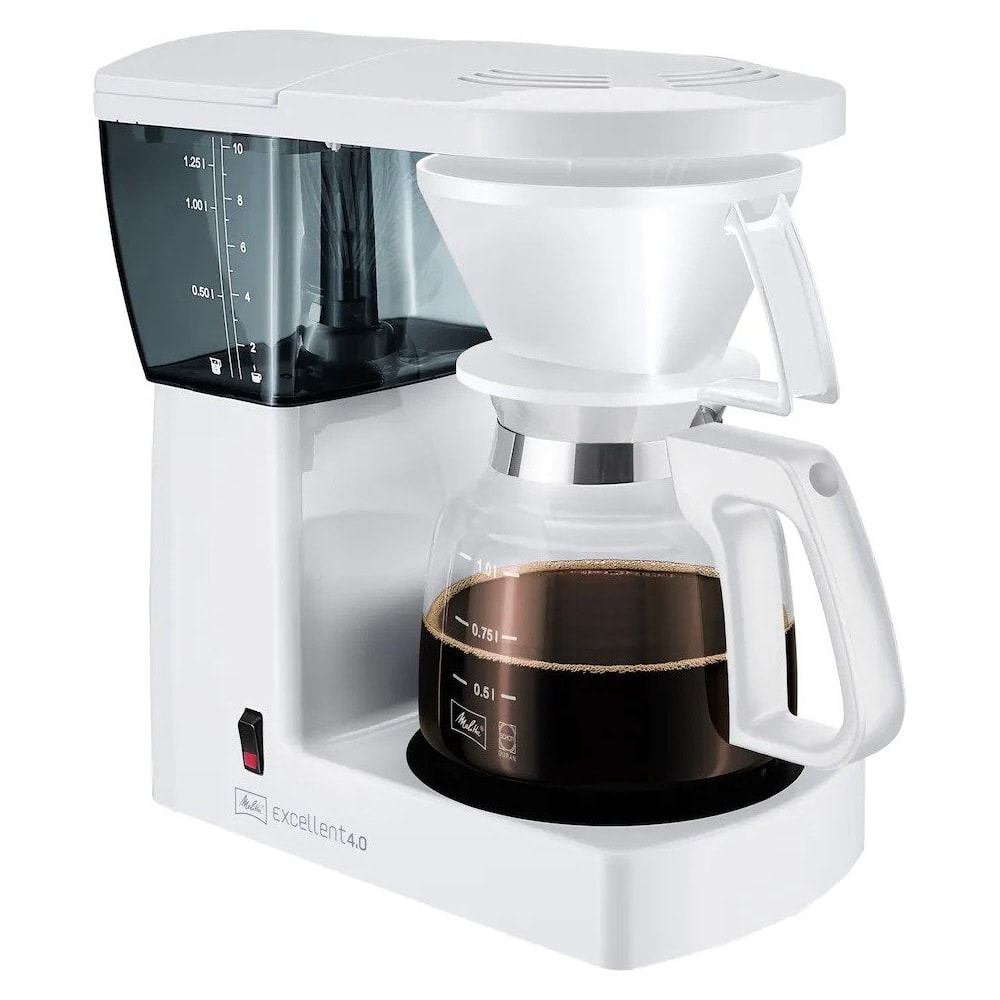 Melitta Excellent 4.0 kaffemaskine hvid 1455W 1,25 liter