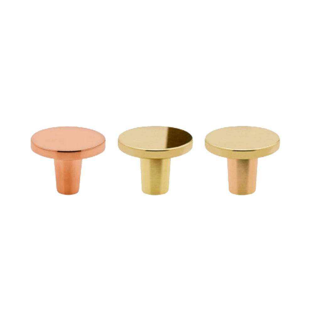 Beslag Design Dalby knop poleret ubehandlet messing