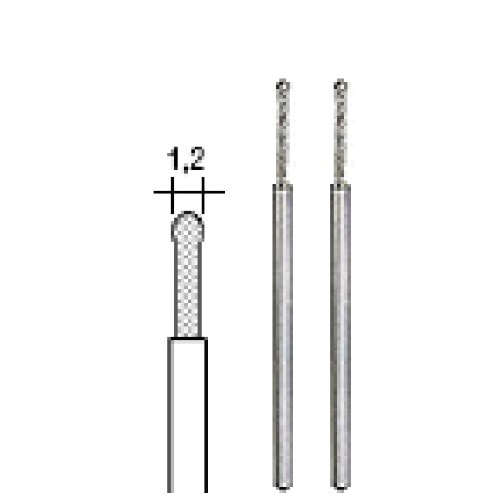 Proxxon diamantslibestift kugle 1,2 mm til glas, sten og granit 2 stk.