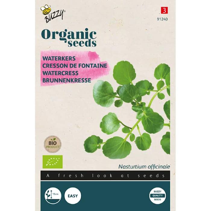 Buzzy Organic brøndkarse økologiske frø
