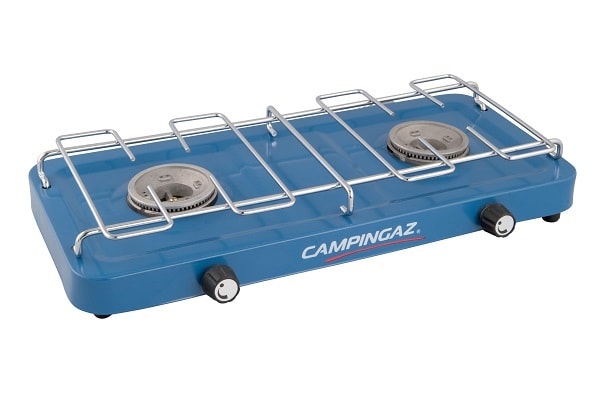 Campingaz gasblus uden låg. Base Camp. 2 x 1600 watt blus. 1,4 kg.