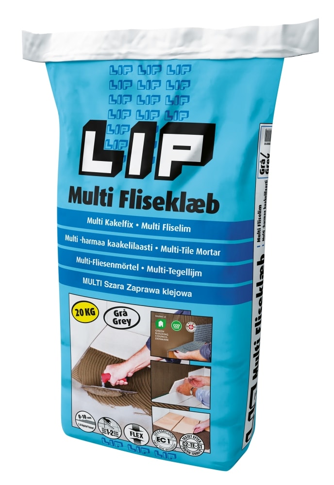 LIP Multi fliseklæb grå 20 kg
