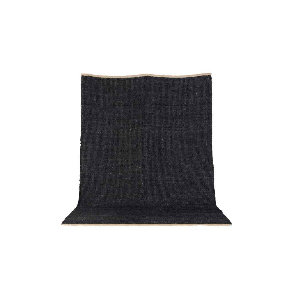 Venture Design Kali tæppe i sort jute 170 x 240 cm