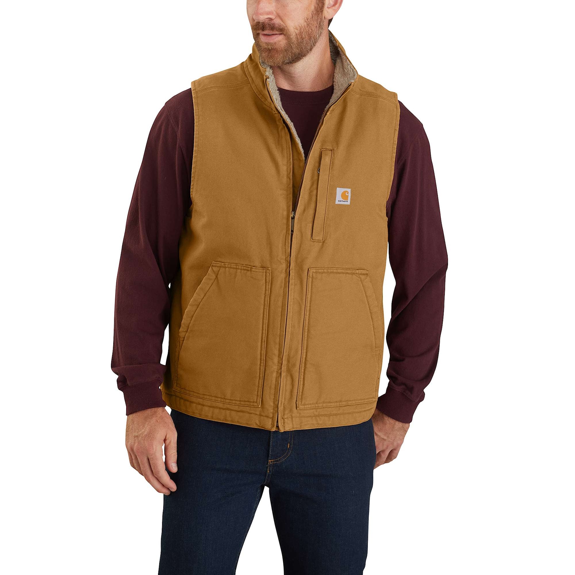 Carhartt Mock Neck Vest Men's Carhartt® Brown XXL