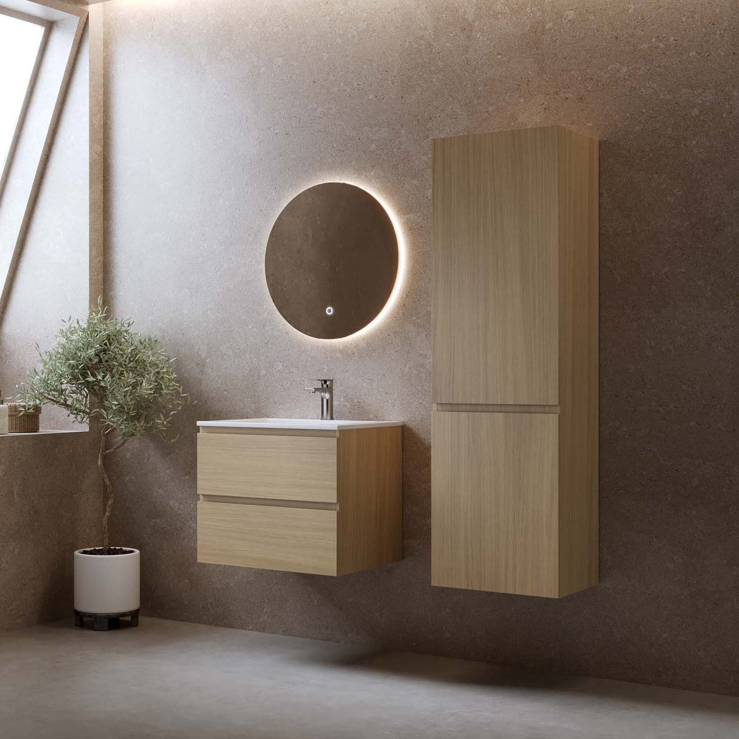 Bathlife Eufori højskab i lys eg