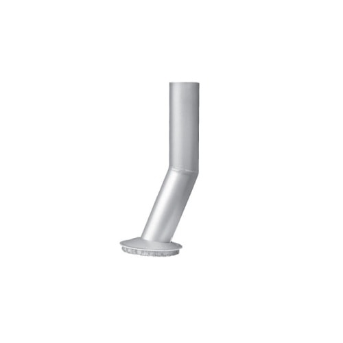 Lindab Rainline BUTKDS skrå skydestykke i sort med brøndkrave 87 mm