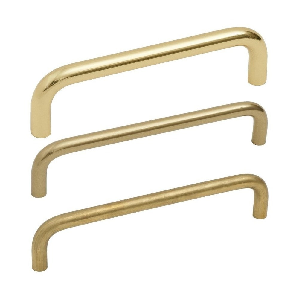 Beslag Design Bolmen greb ubehandlet messing 136 mm