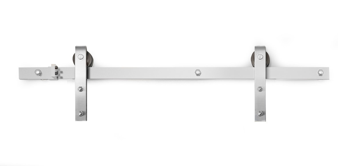 Habo Retro skydedørsbeslag i rustfri til front