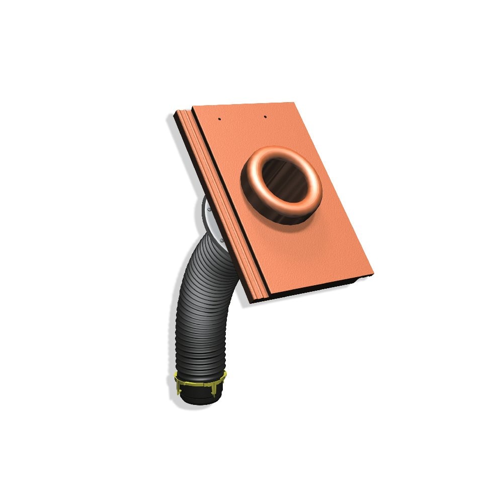 Benders Exklusiv Candor 1K teglrød faldstamme udluftning