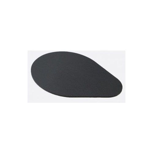 Moments of Point-Virgule glasbrikker i sort kunstlæder 12,5 x 10 cm 4 stk.