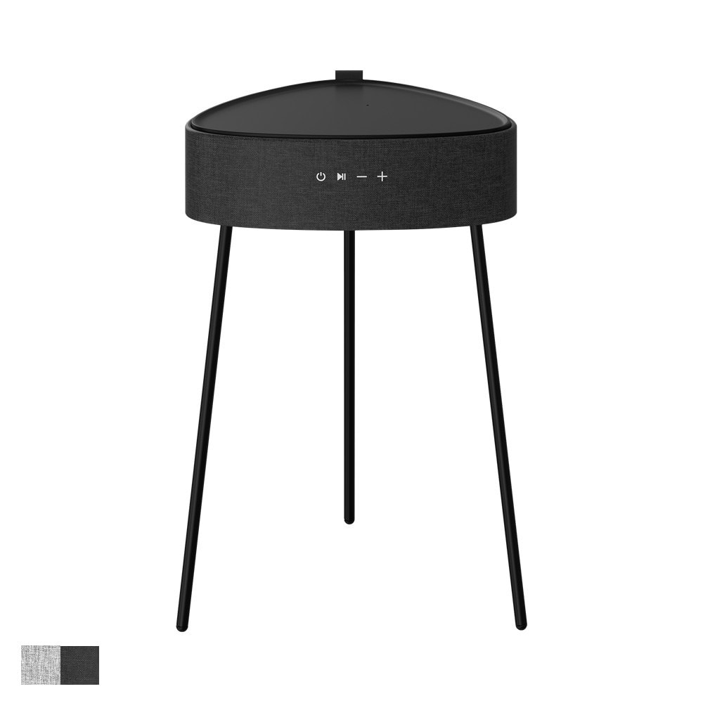 Sinox Bluetooth højttaler og bord i hvid H62 x D40 cm