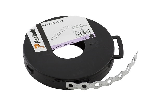 Paslode patentbånd. Varmforzinket. 12 x 0,8 mm. 25 meter