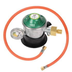 Gasregulator med manometer og gasadapterslange