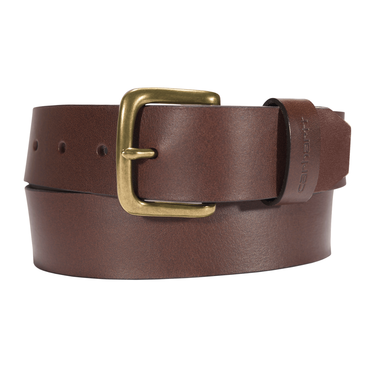 Carhartt Bridle Leather Classic Buckle Belt Men Dark Brown 44W