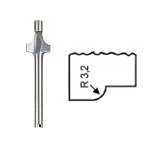 Proxxon kvartstafsfræser r 3,2 mm.Proxxon nr. 29036