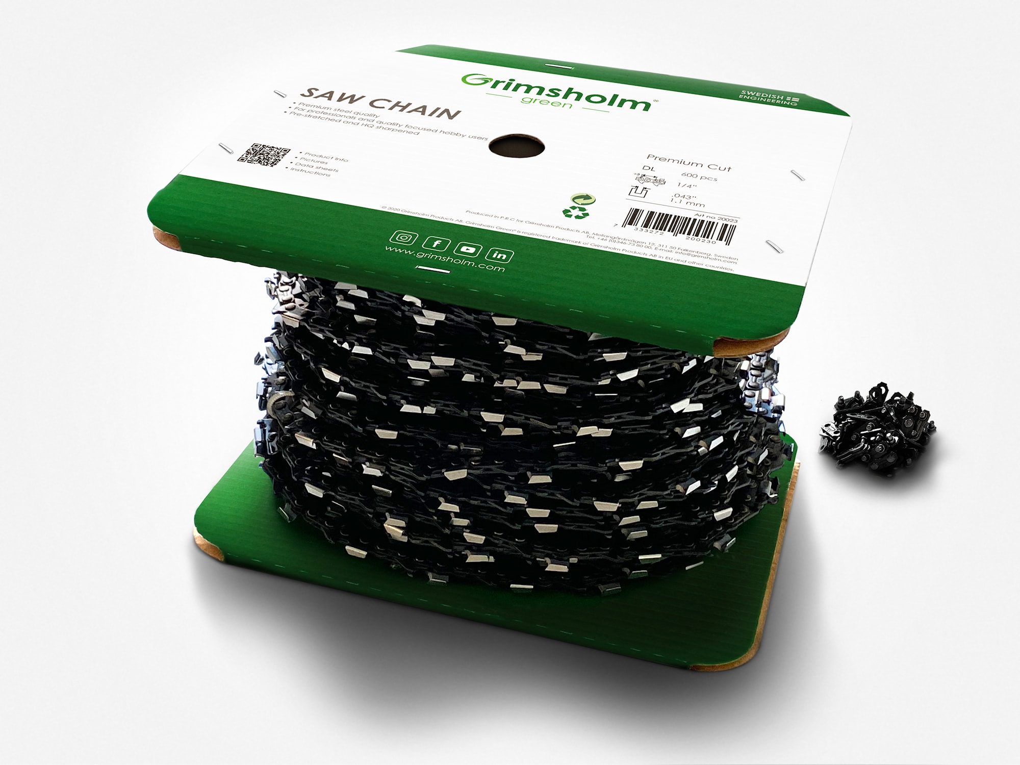 Grimsholm 600dl 1/4” 1.1mm Premium Cut Motorsavskæde