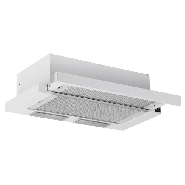 Silverline SL1152v3 Crystal emhætte hvid/rustfri front 1 motor 60 cm