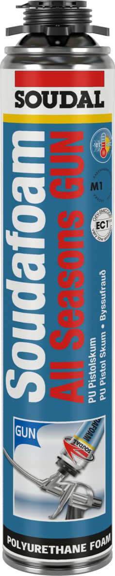 Soudal Soudafoam All Season Gun helårsskum champagne 750 ml