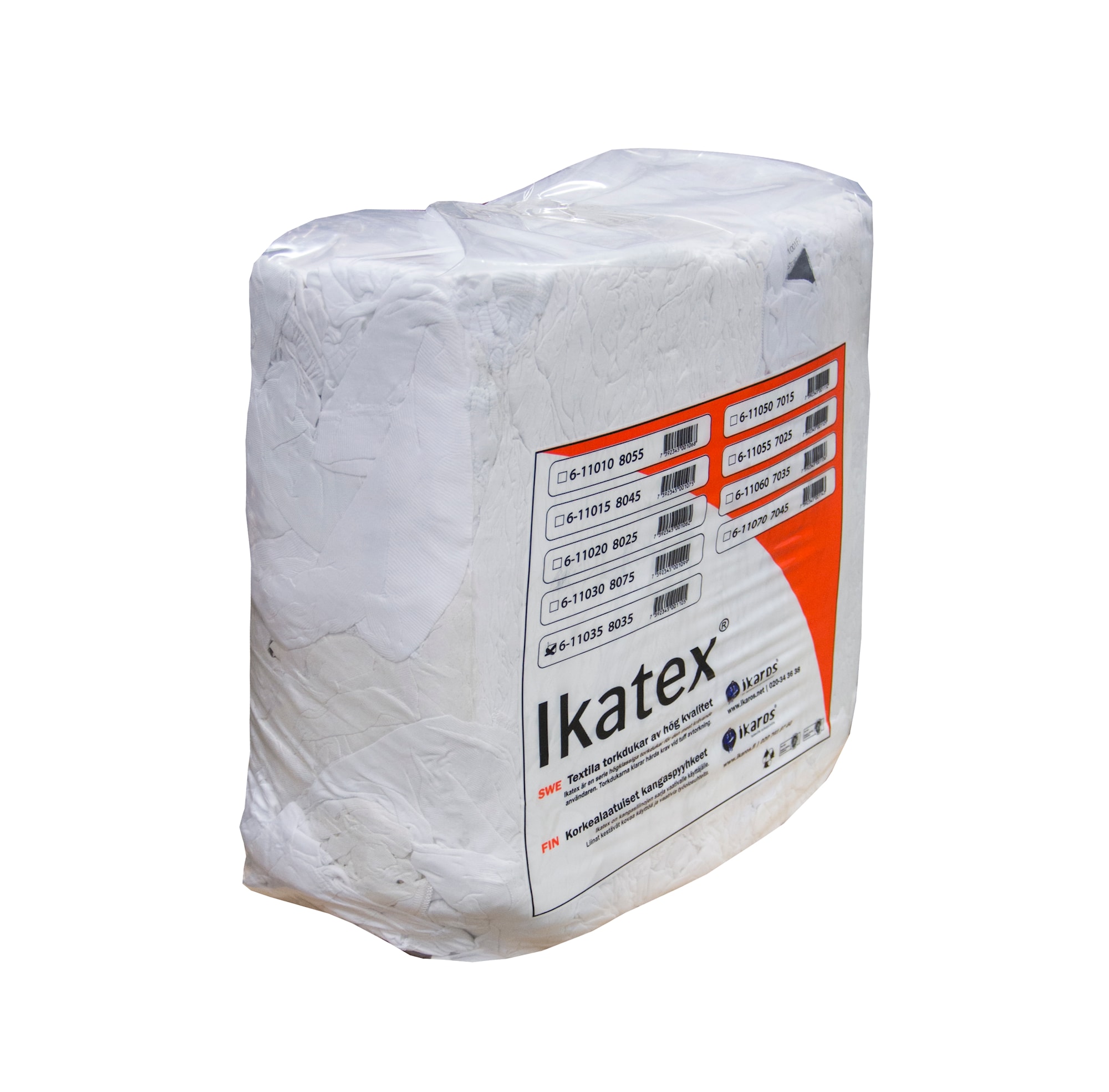 Ikaros Klude Hvid Bomuldstrikotage 10 kg