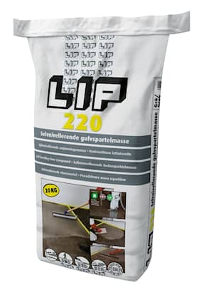 LIP 220 gulvspartelmasse selvnivellerende grå 20 kg