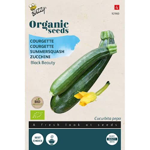 Buzzy Organic squash Black Beauty økologiske frø