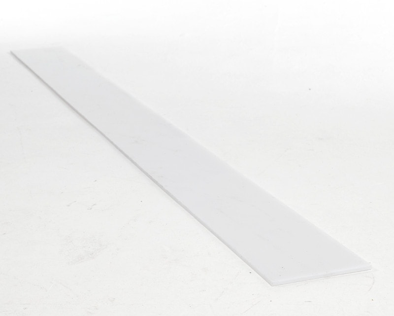 Kirkedal Hegn Glass Board PVC hegnsprofil hvid til K1/K2 profil 150 x 5 x 1800 mm