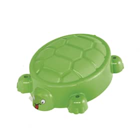 Paradiso Toys Skildpadde sandkasse i grøn plast med låg 68 x 95,5 cm