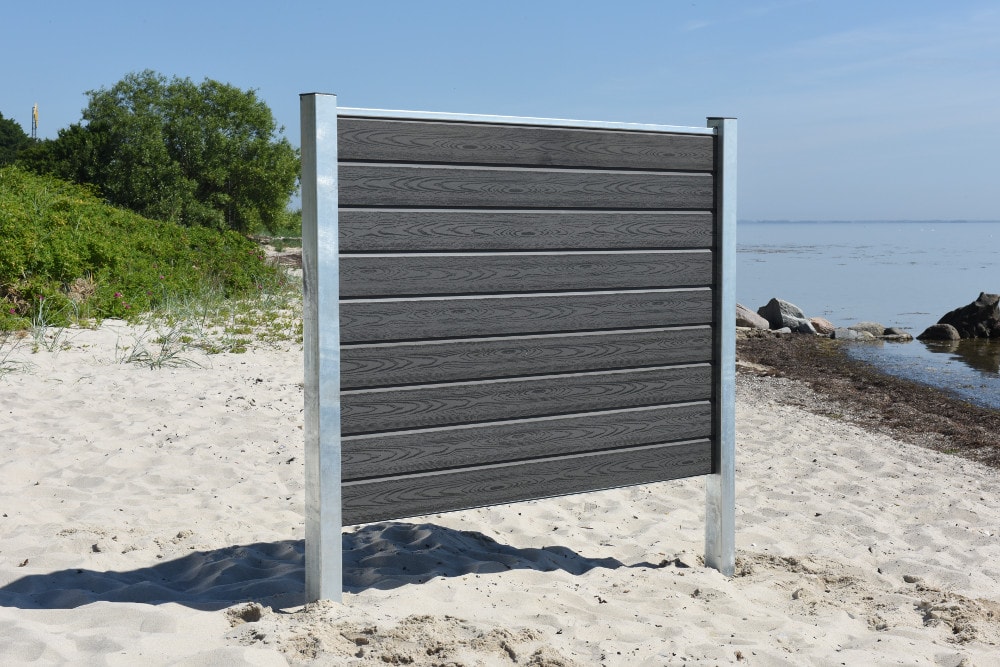 Kirkedal Hegn Galv Design K200 startsæt K1 profil galv/sort 156 cm