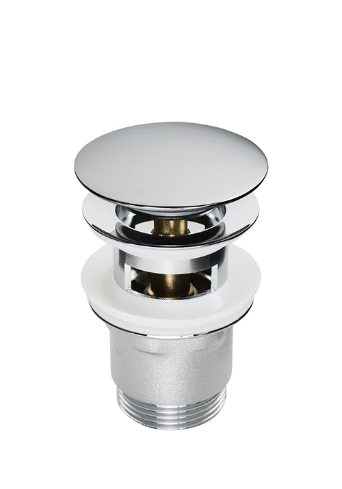 Hafa bundventil til håndvaske med overløb i krom