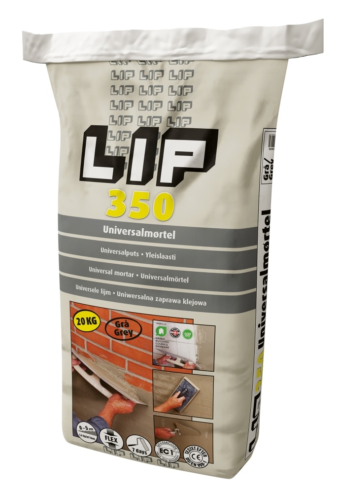 LIP 350 universalmørtel grå 20 kg