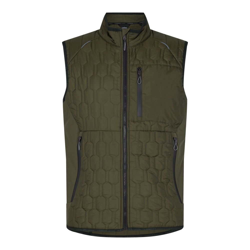 Engel X-treme quiltet vest forest green