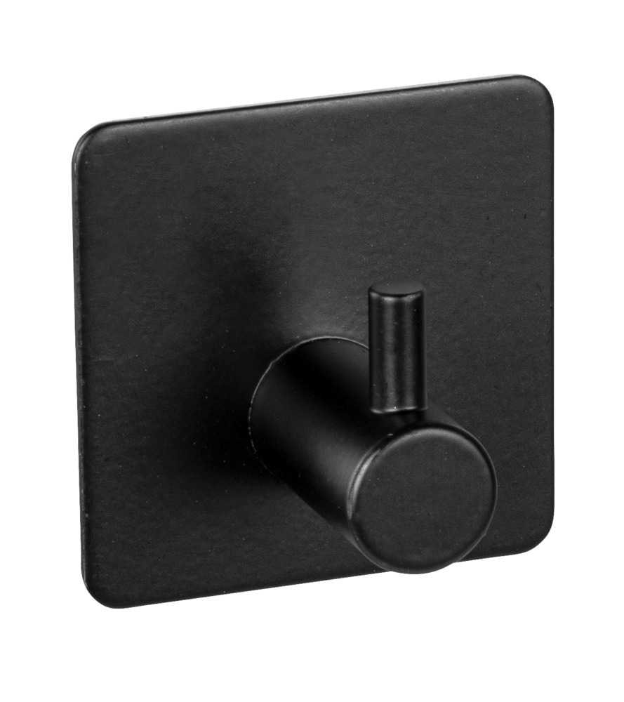 Wenko Black Outdoor Kitchen Ureo klæbekroge sort 2 stk.