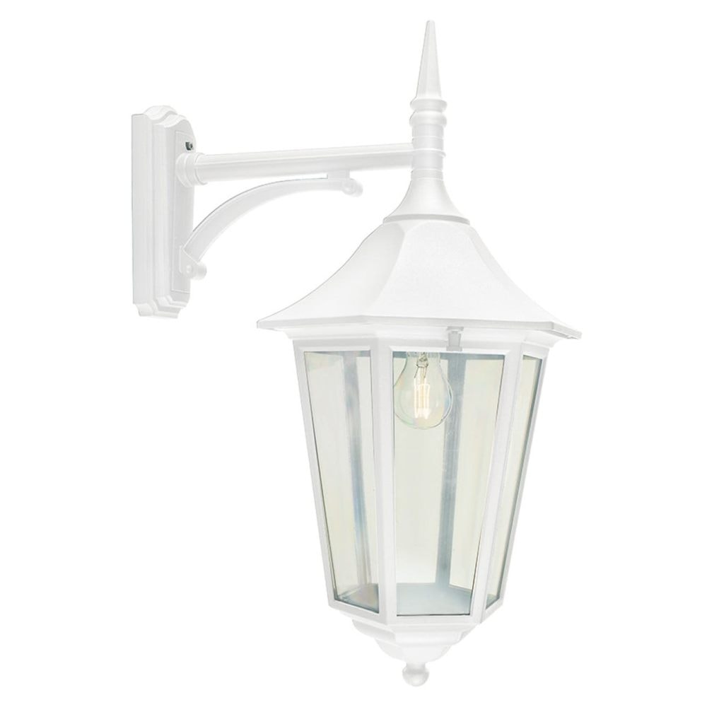 Norlys Modena Big væglampe down hvid E27 IP54