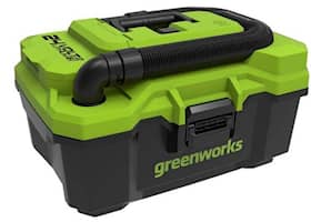 Greenworks G24WDV støvsuger våd og tør 24V uden batteri og lader