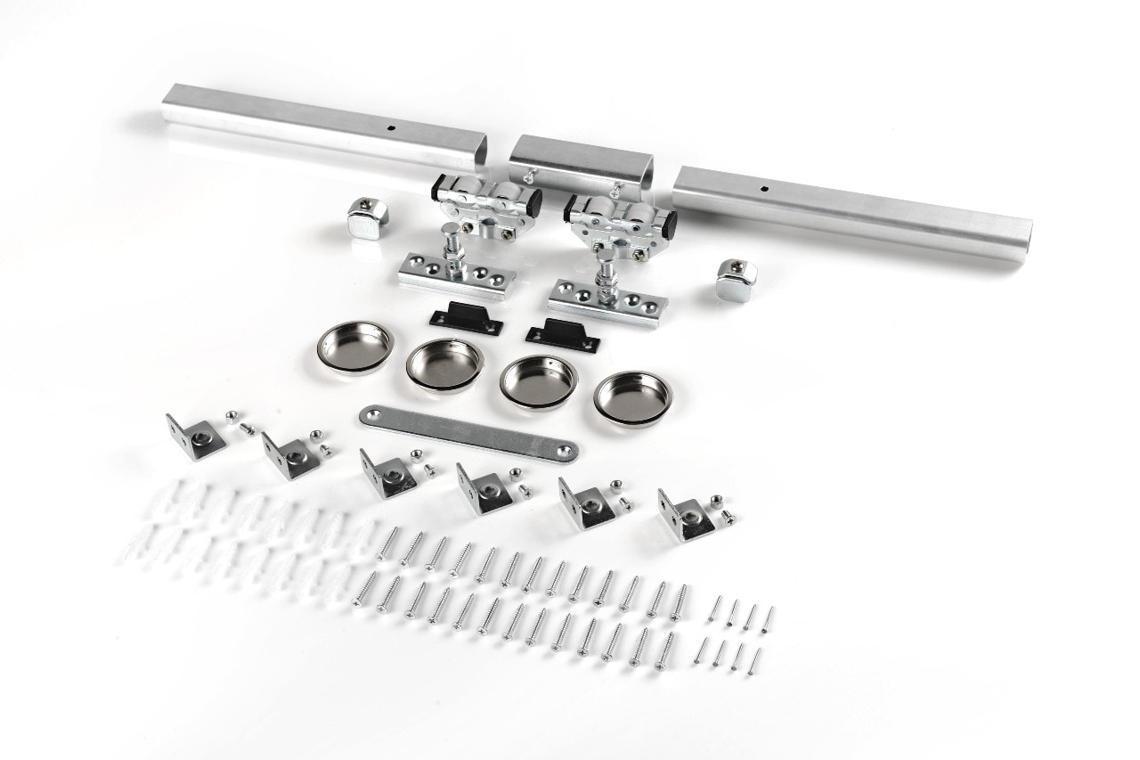 Skydedørsbeslag/system 2 meter
