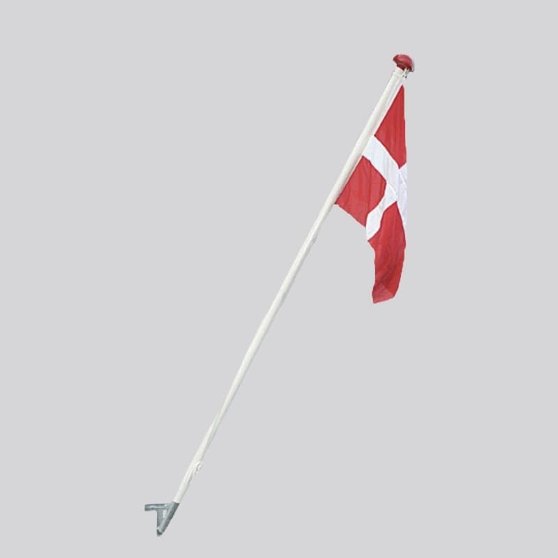 Dano Mast glasfiberflagstang med vægkonsol 35 grader 6 meter