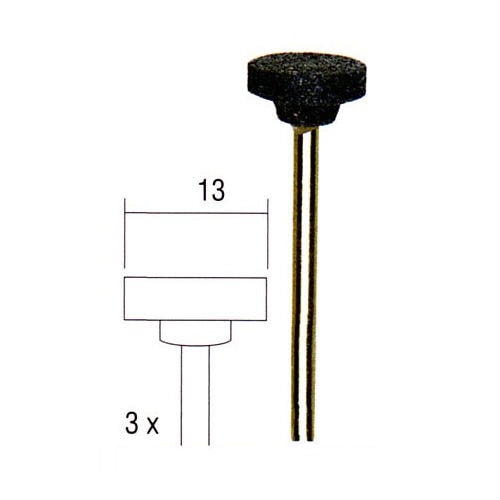 Proxxon slibestift hjulform ædelkorund. 3 stk.Proxxon nr. 28783