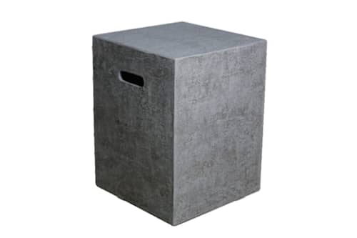 Elementi cover/afdækning firkantet i grå beton til 11 kg gasflaske