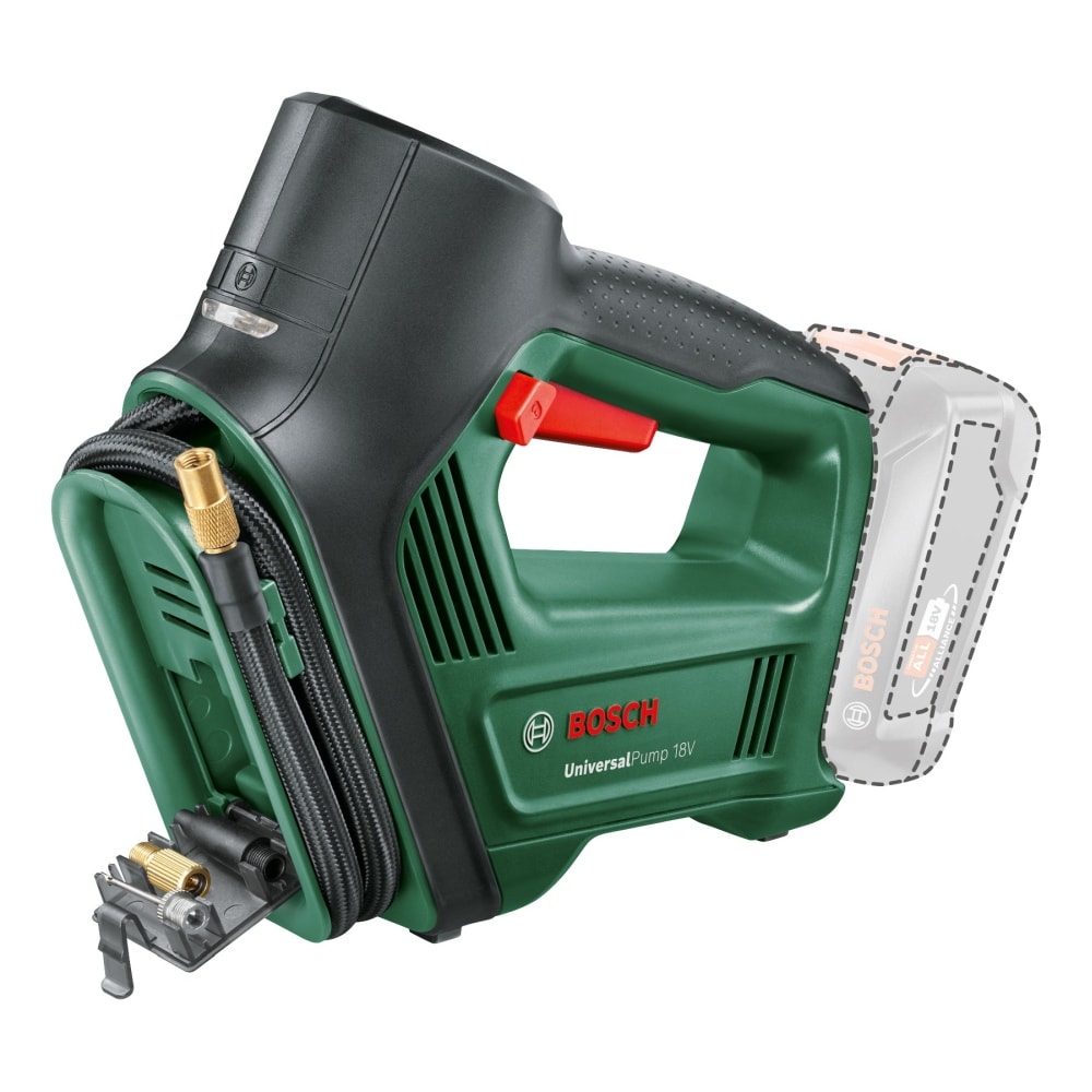 Bosch UniversalPump luftpumpe 18V med 2,0 Ah batteri og lader - Liggeunderlag, Camping