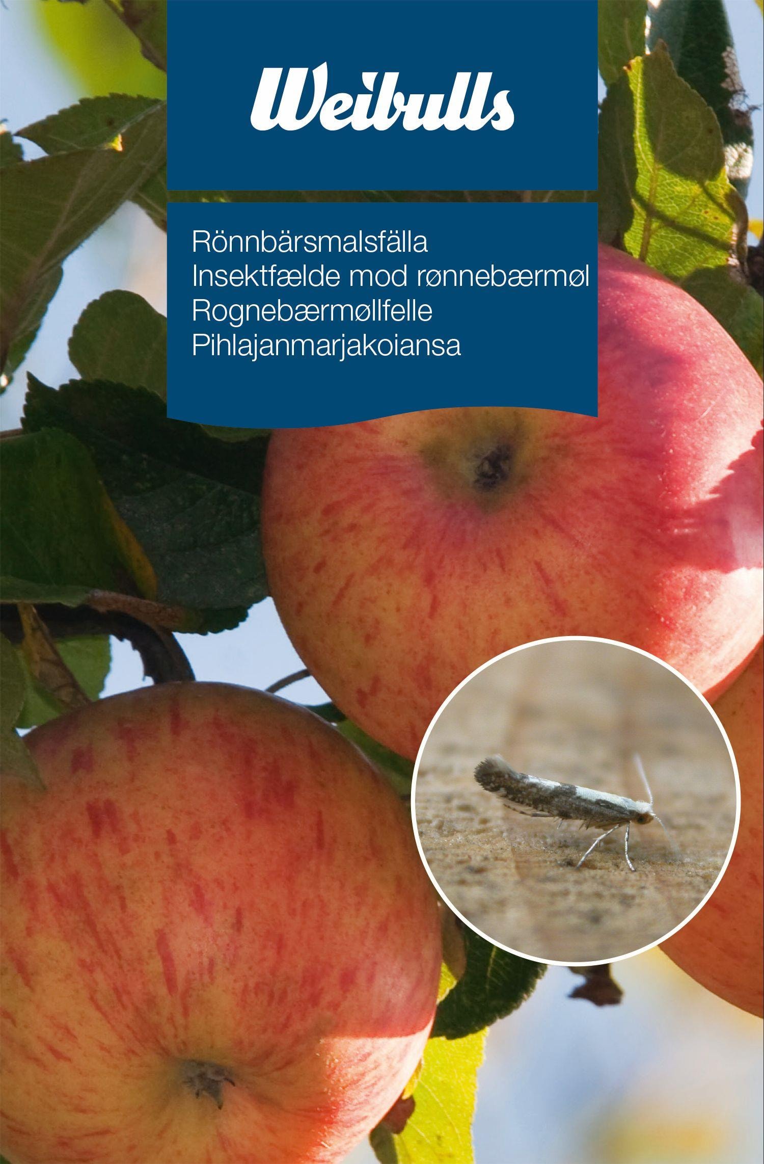 Weibulls feromonfælder til rønnebærsmøl.