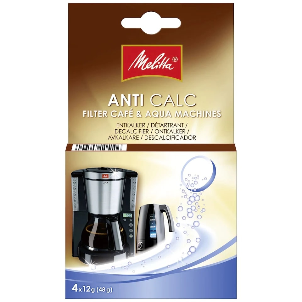 Melitta afkalkningstabs til filtermaskine 4 x 12 gram