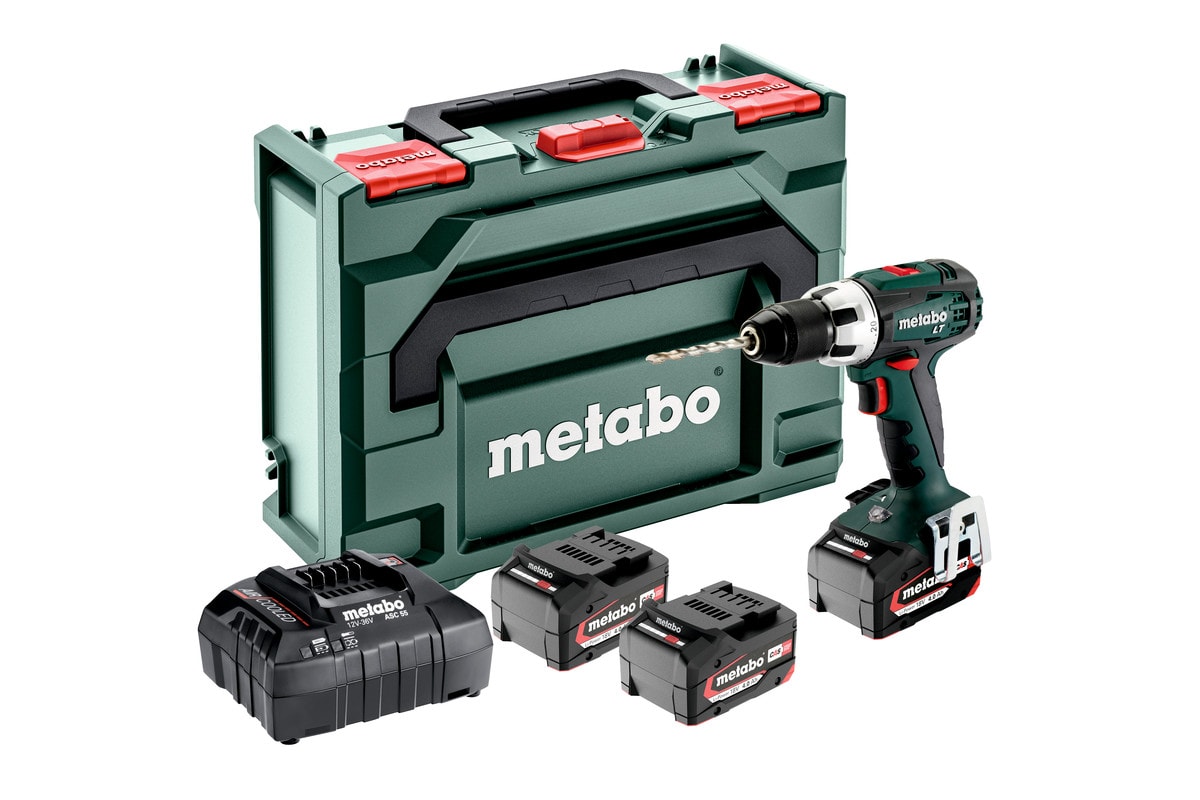 Metabo skruetrækker BS 18 LT Set med 3x4Ah batterier og lader