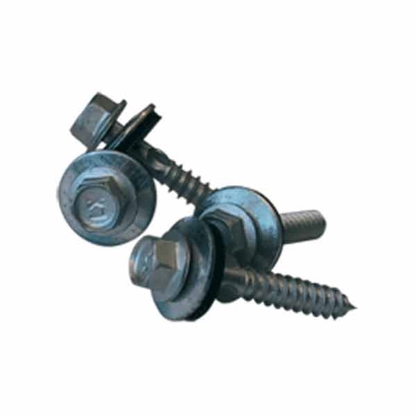 Plastmo trapezplade bundskrue med pakning 200 stk