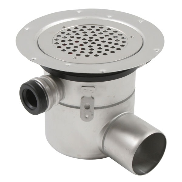 Blücher boligafløb Circle til vinyl. Vandret Ø75mm med 3 sideindløb