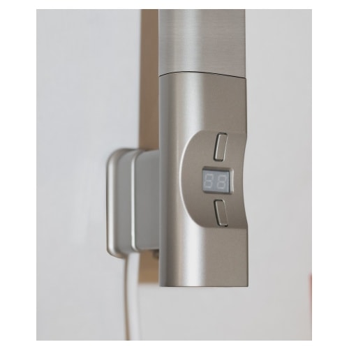 Kriss Nuvo 2 elvarmeelement i steel look med D-profil og boost 300 Watt